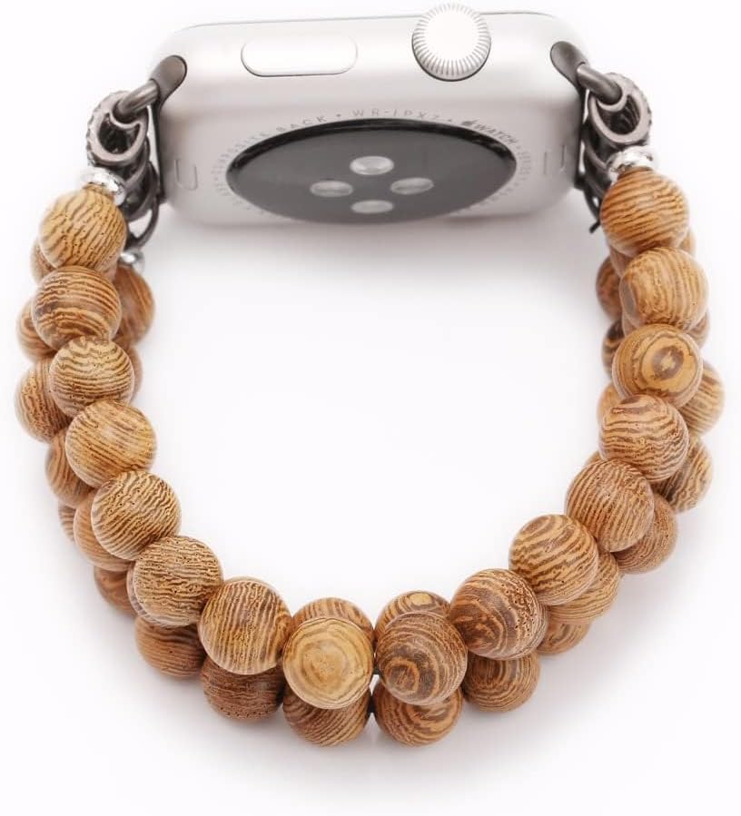 Sandalwood Bead Bracelet Apple Watch Band