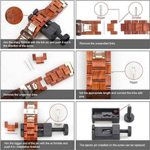 Load image into Gallery viewer, Natural sandalwood Apple watch strap