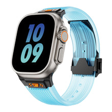 Load image into Gallery viewer, Titanium Translucent Silicone Apple Watch Band