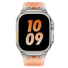 Load image into Gallery viewer, Titanium Translucent Silicone Apple Watch Band