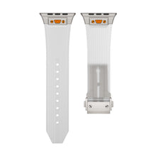 Load image into Gallery viewer, Titanium Translucent Silicone Apple Watch Band