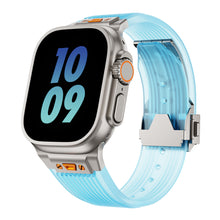 Load image into Gallery viewer, Titanium Translucent Silicone Apple Watch Band