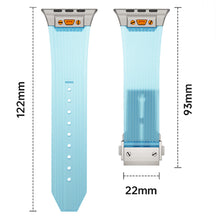 Load image into Gallery viewer, Titanium Translucent Silicone Apple Watch Band