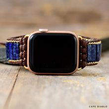 Load image into Gallery viewer, Azure Lapis Lazuli Apple Watch Strap