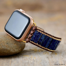 Load image into Gallery viewer, Azure Lapis Lazuli Apple Watch Strap