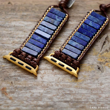 Load image into Gallery viewer, Azure Lapis Lazuli Apple Watch Strap