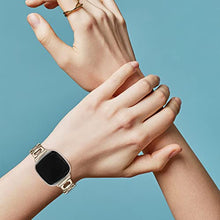 Load image into Gallery viewer, Top Stainless Steel Bands Compatible for Fitbit Versa 3&Fitbit Sense Smartwatch