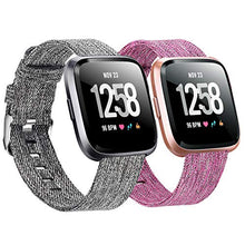 Load image into Gallery viewer, 2-Pack Compatible Fitbit Versa / Fitbit Versa 2 / Fitbit Versa Lite Breathable Woven Strap