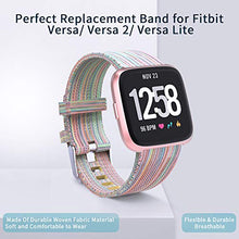 Load image into Gallery viewer, 2-Pack Compatible Fitbit Versa / Fitbit Versa 2 / Fitbit Versa Lite Breathable Woven Strap