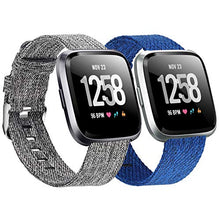 Load image into Gallery viewer, 2-Pack Compatible Fitbit Versa / Fitbit Versa 2 / Fitbit Versa Lite Breathable Woven Strap
