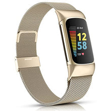 Load image into Gallery viewer, Stainless Steel Mesh Magnetic Strap Compatible with Fitbit Charge 5