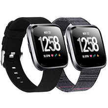 Load image into Gallery viewer, 2-Pack Compatible Fitbit Versa / Fitbit Versa 2 / Fitbit Versa Lite Breathable Woven Strap