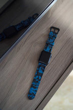 Load image into Gallery viewer, Ocean Blue Camo Apple Watch Strap - Apple Watch Strap - Le Luxe Straps