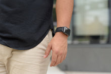 Load image into Gallery viewer, Black Rubber Apple Watch Strap - Apple Watch Strap - Le Luxe Straps
