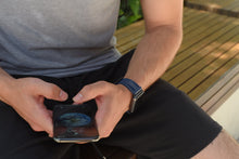 Load image into Gallery viewer, Navy Rubber Apple Watch Strap - Apple Watch Strap - Le Luxe Straps