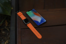 Load image into Gallery viewer, Orange Rubber Apple Watch Strap - Apple Watch Strap - Le Luxe Straps