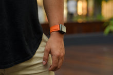 Load image into Gallery viewer, Orange Rubber Apple Watch Strap - Apple Watch Strap - Le Luxe Straps