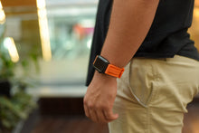 Load image into Gallery viewer, Orange Rubber Apple Watch Strap - Apple Watch Strap - Le Luxe Straps