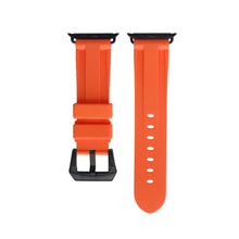 Load image into Gallery viewer, Orange Rubber Apple Watch Strap - Apple Watch Strap - Le Luxe Straps
