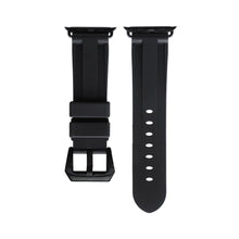 Load image into Gallery viewer, Black Rubber Apple Watch Strap - Apple Watch Strap - Le Luxe Straps