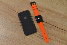 Load image into Gallery viewer, Orange Rubber Apple Watch Strap - Apple Watch Strap - Le Luxe Straps