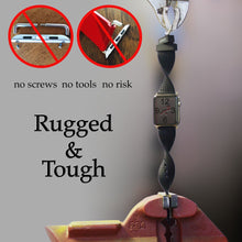 Load image into Gallery viewer, Carterjett Tire Tread Sport Apple Watch Band in Black - Cult of Mac Watch Store