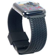 Load image into Gallery viewer, Carterjett Tire Tread Sport Apple Watch Band in Black - Cult of Mac Watch Store
