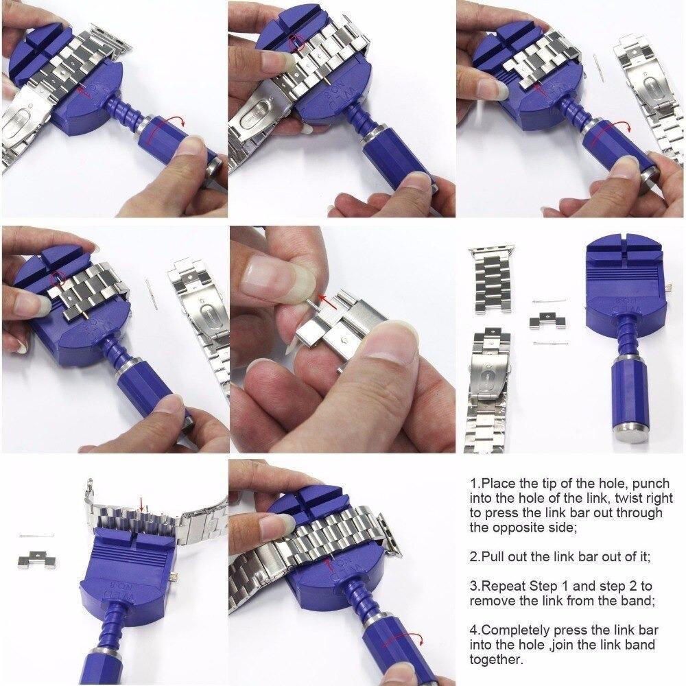 How to adjust and remove links from a metal or stainless steel watch band
