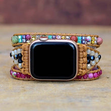 Load image into Gallery viewer, Healing Amethyst Protection Apple Watch Strap
