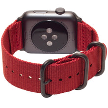 Load image into Gallery viewer, Carterjett Nylon NATO Apple Watch Band in Red - Cult of Mac Watch Store