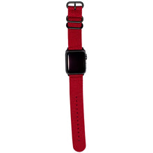 Load image into Gallery viewer, Carterjett Nylon NATO Apple Watch Band in Red - Cult of Mac Watch Store