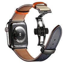 Load image into Gallery viewer, Square Steel Buckle Leather Strap - Luxe Strap