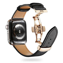 Load image into Gallery viewer, Square Steel Buckle Leather Strap - Luxe Strap