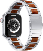 Load image into Gallery viewer, Red Sandalwood Stainless Steel Metal Band for Apple Watch - Strapsz Apple Watch Metal Bands Strapsz