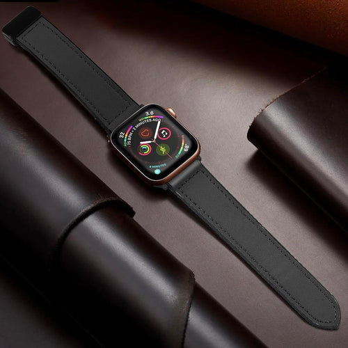 Magnetic Buckle Leather-Look Band for Apple Watch