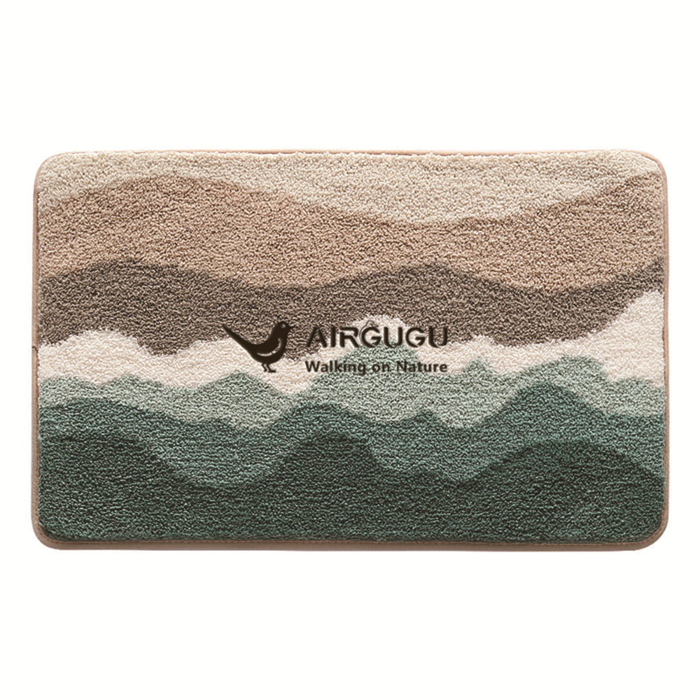 AIRGUGU Walking on Nature Antique Noise Reduction Bathroom Mats