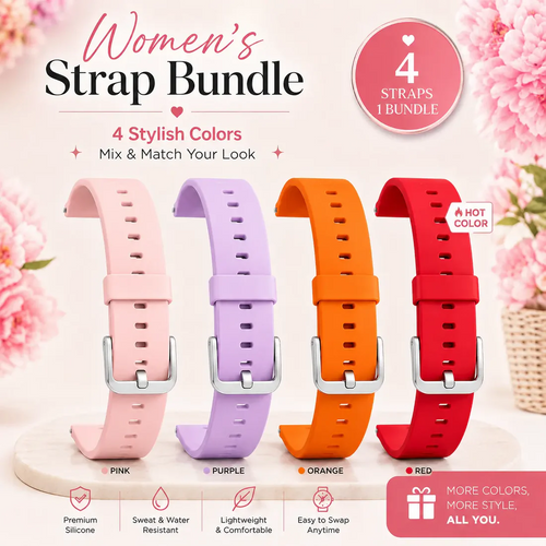 22MM Replacement Bands for Women Smartwatch- 4 Pcs Bundle Special Offer🎁