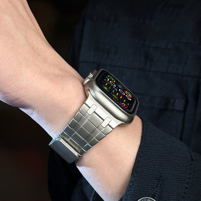 Frosted Stainless Steel Magnetic Band For Apple Watch