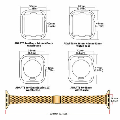 Stainless Steel Apple Watch Band + Case (All Series