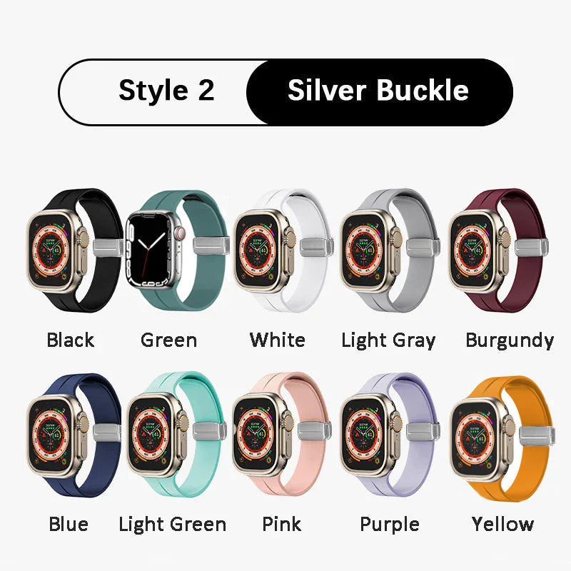 Silicone Magnetic Strap for Apple Watch
