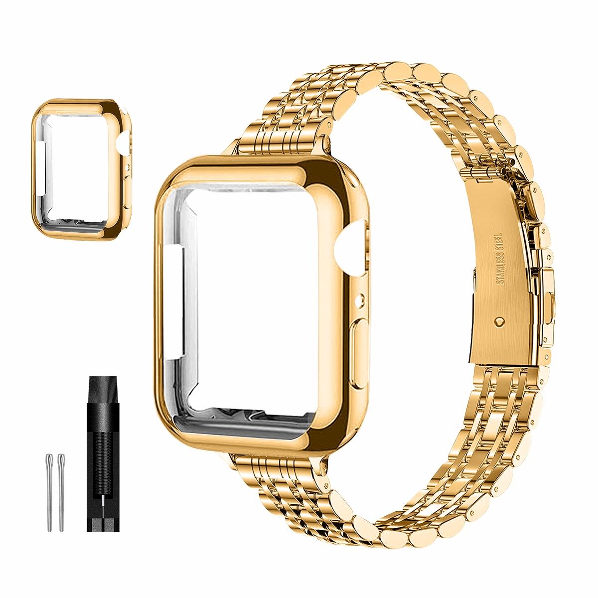 Stainless Steel Apple Watch Band + Case (All Series