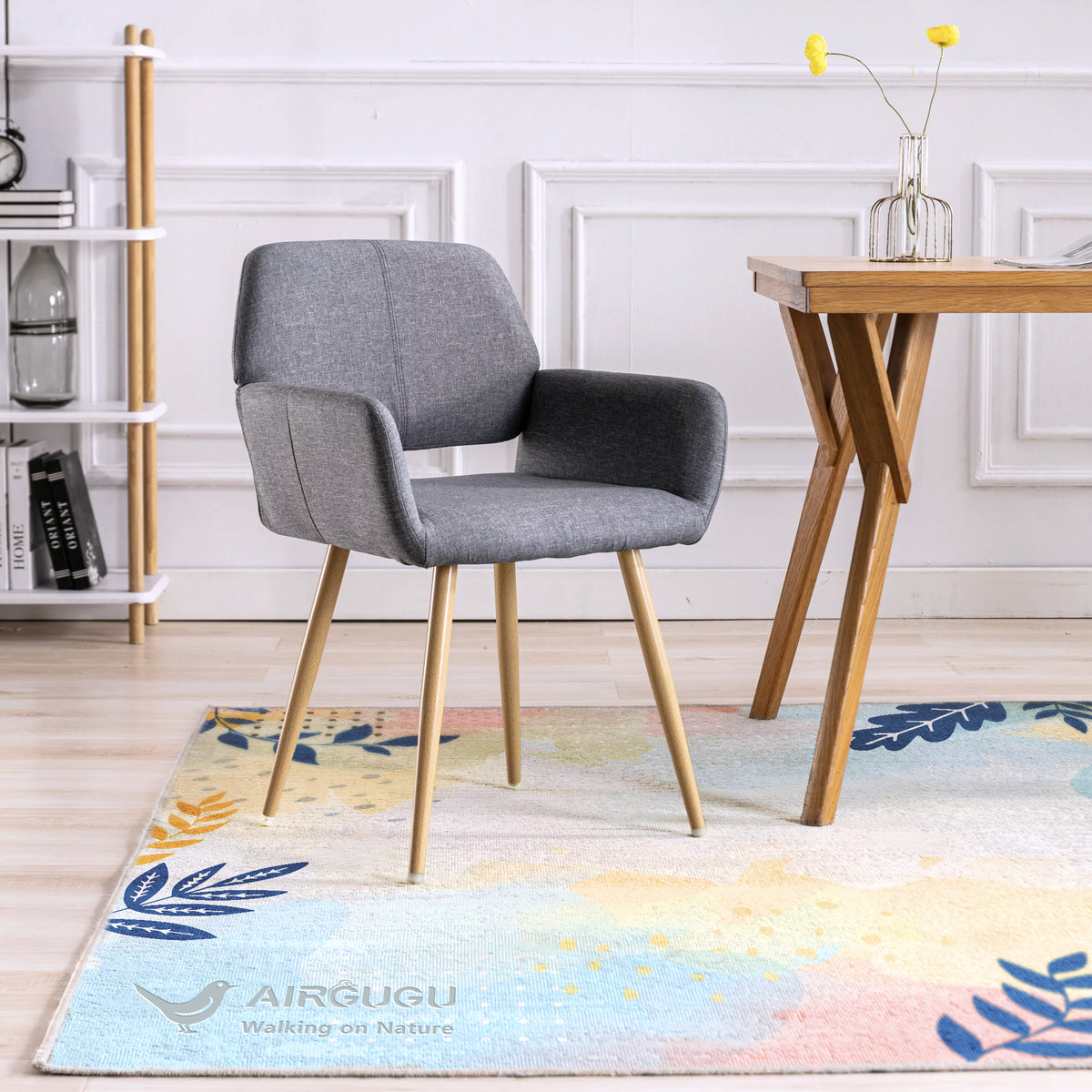 AIRGUGU Walking on Nature in Colorful Flower Bloom Carpets