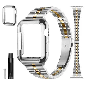 Stainless Steel Apple Watch Band + Case (All Series