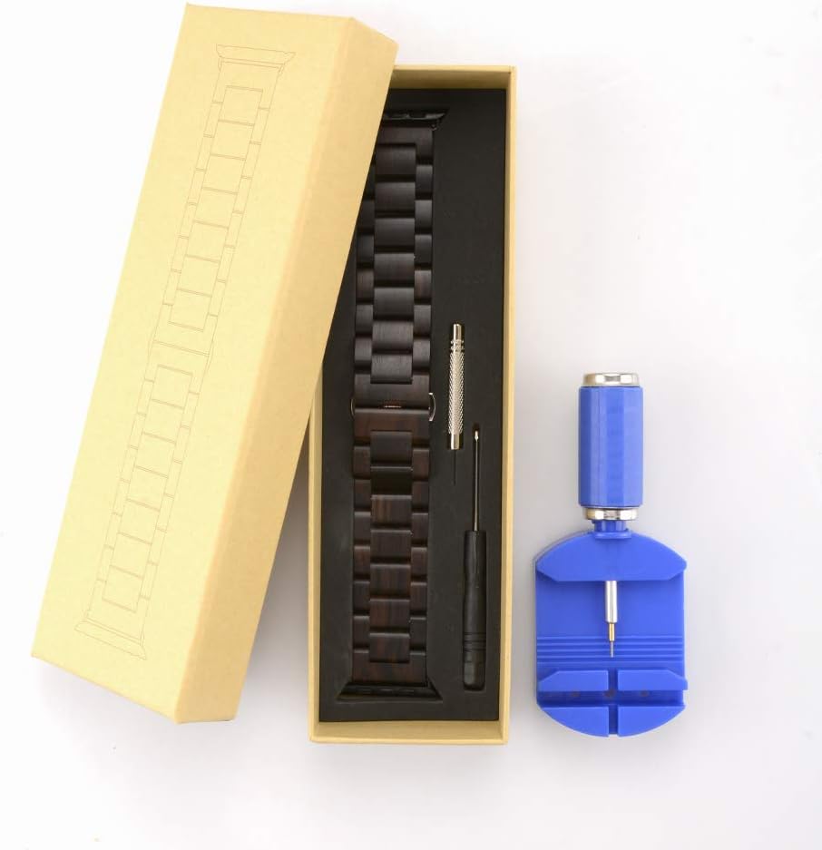 Natural sandalwood Apple watch strap