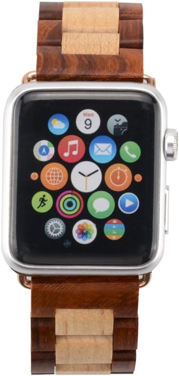 Natural sandalwood Apple watch strap