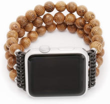 Load image into Gallery viewer, Sandalwood Bead Bracelet Apple Watch Band
