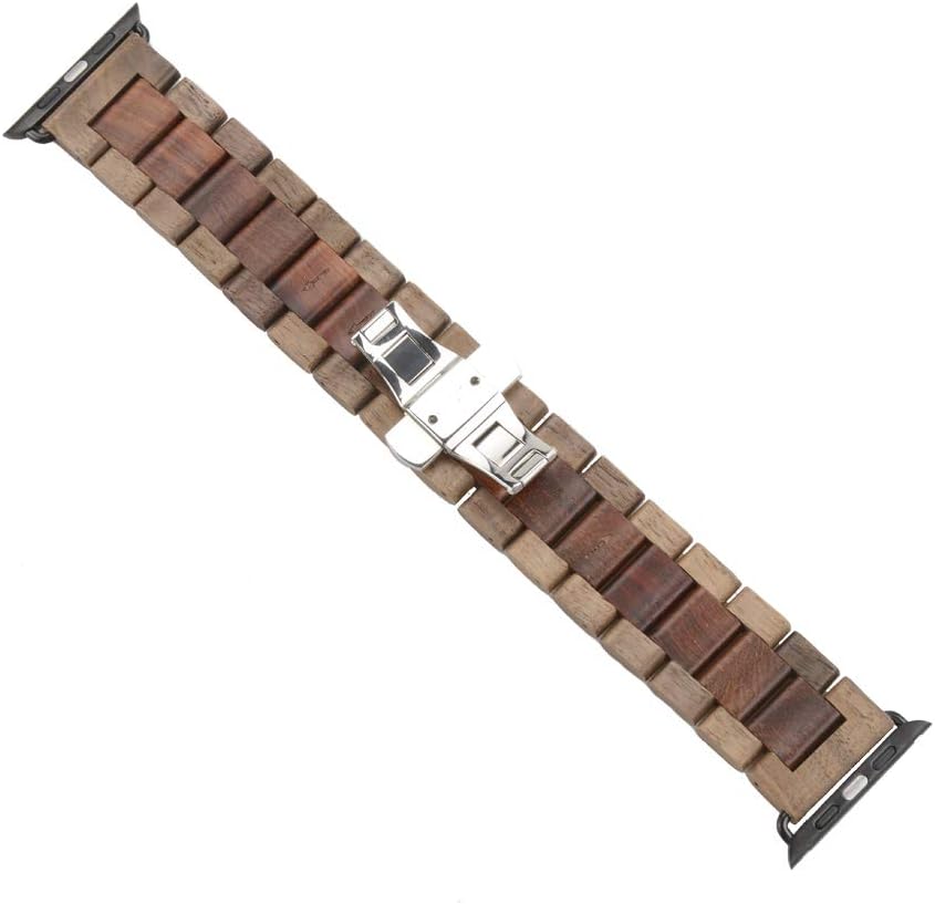 Natural sandalwood Apple watch strap