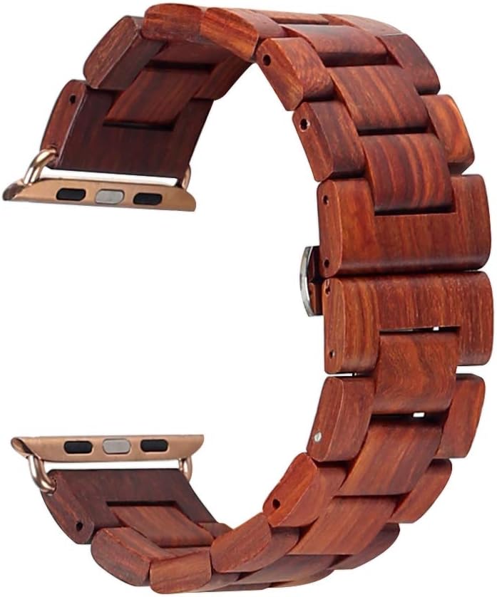Natural sandalwood Apple watch strap