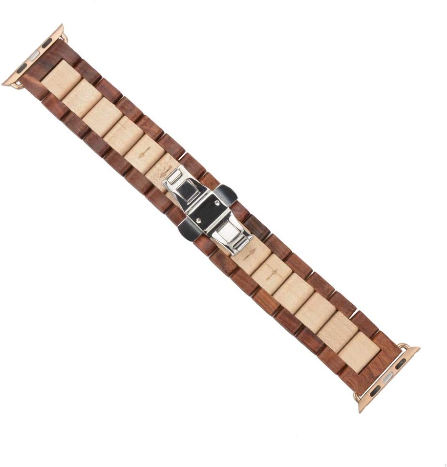 Natural sandalwood Apple watch strap