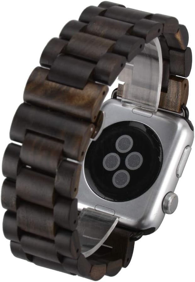 Natural sandalwood Apple watch strap